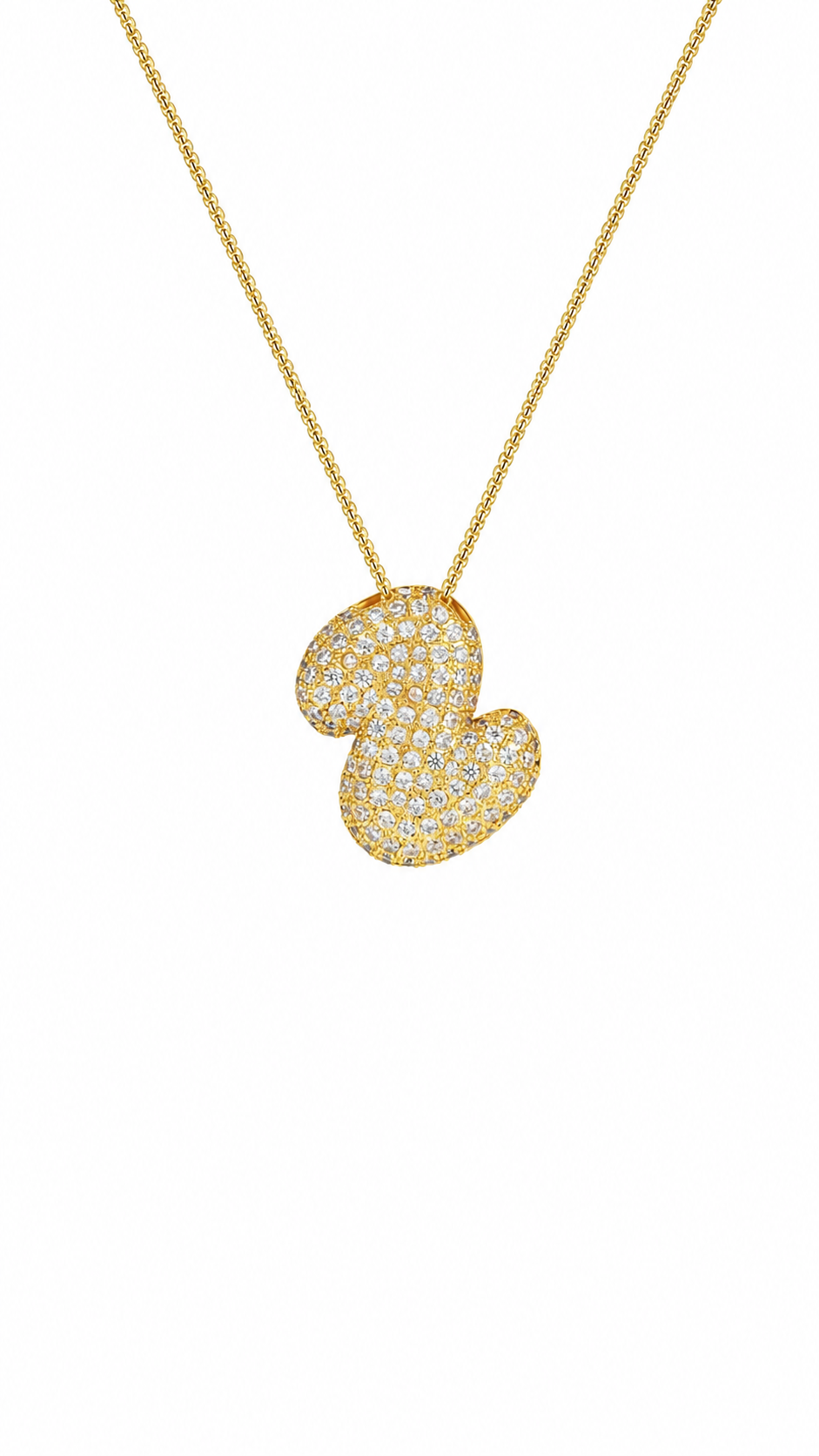 Palisades Pavé Initial Necklace