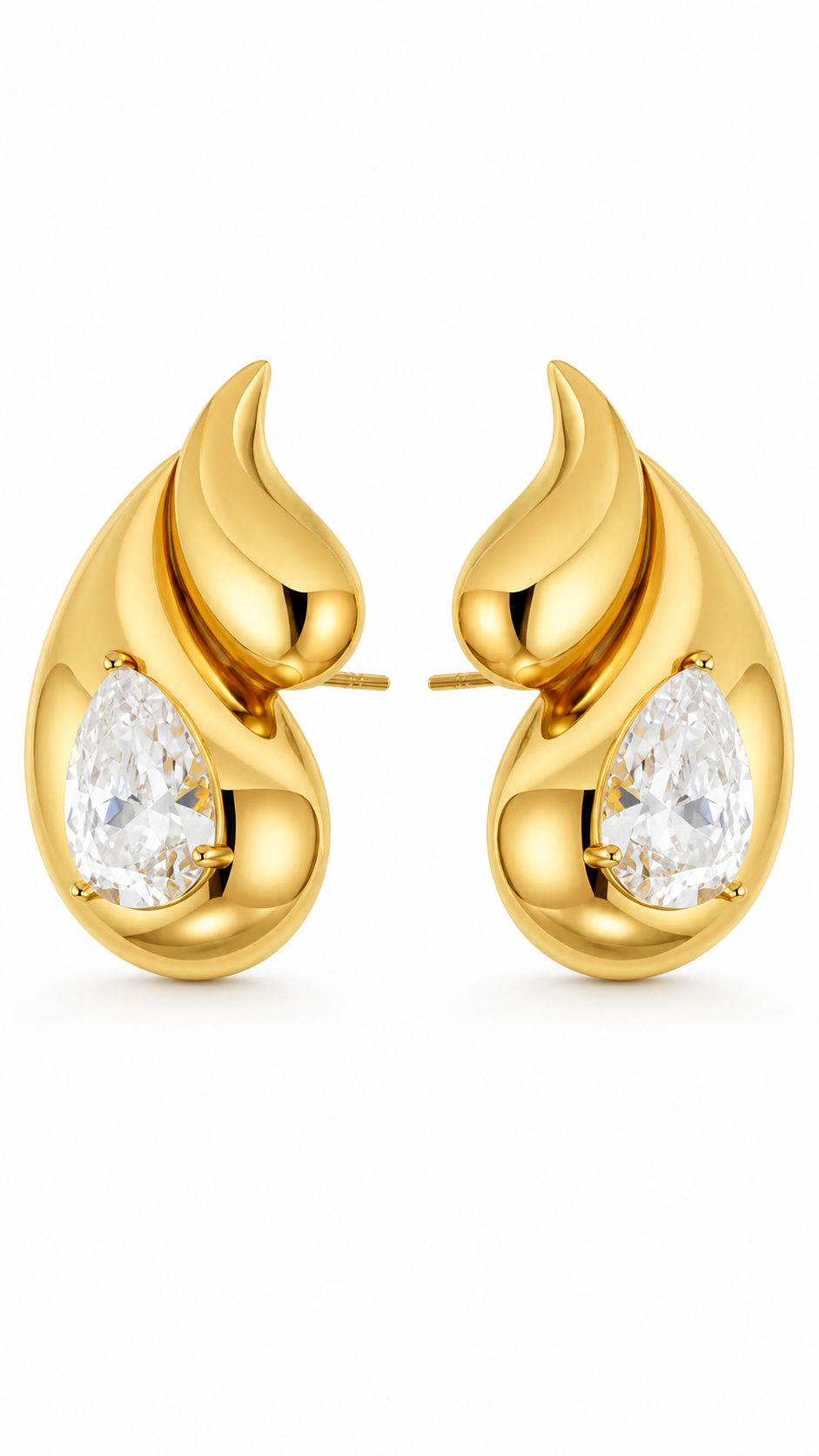 Vivienne Sculpted Teardrop Earrings