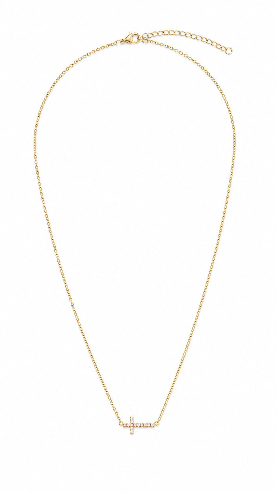 Bel Air Pavé Cross Necklace