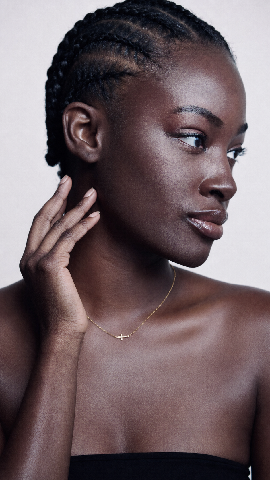 Bel Air Pavé Cross Necklace