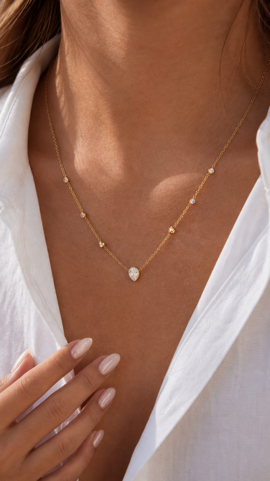 Elodie Pear Necklace