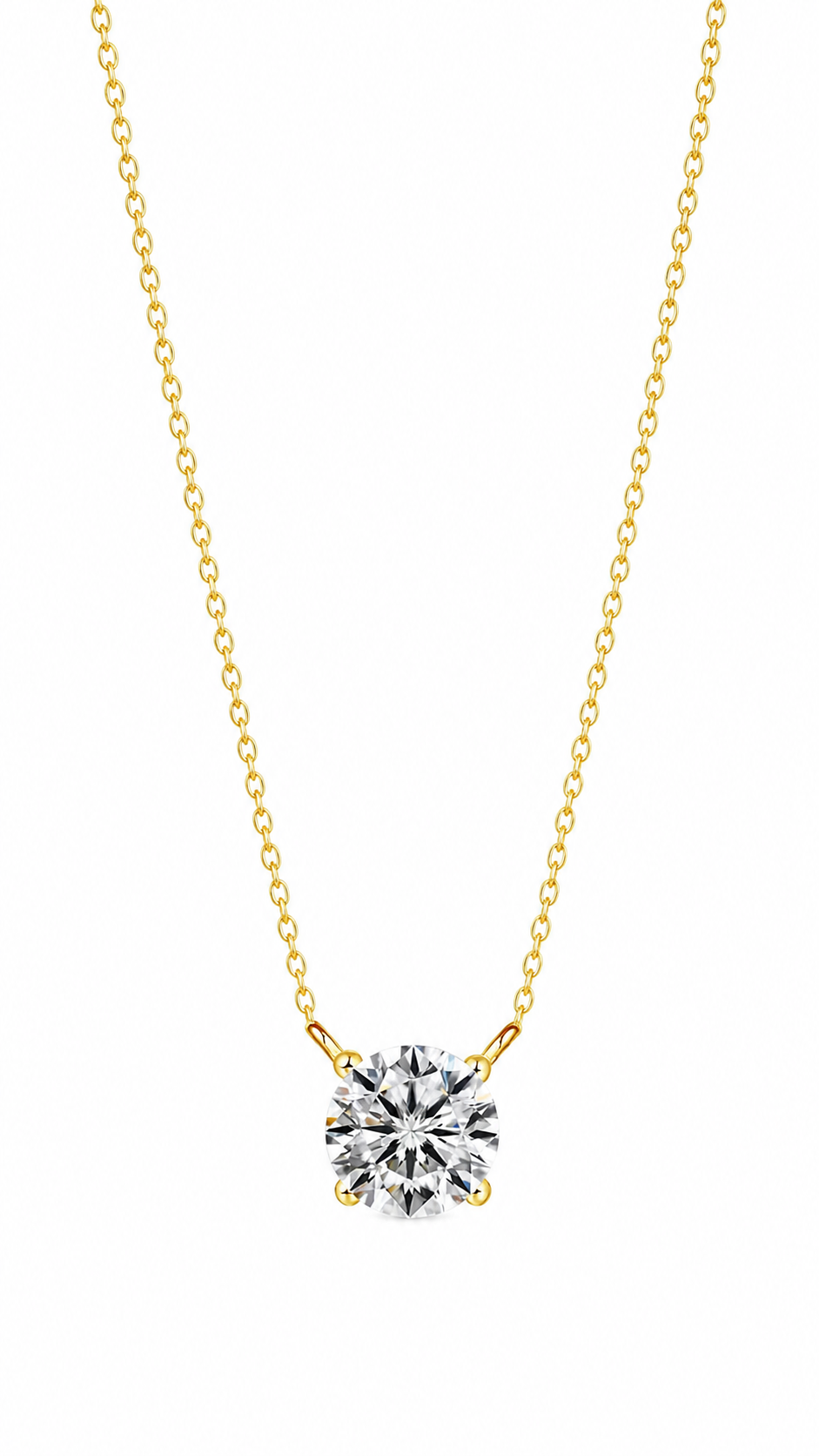 Elara Solitaire Necklace