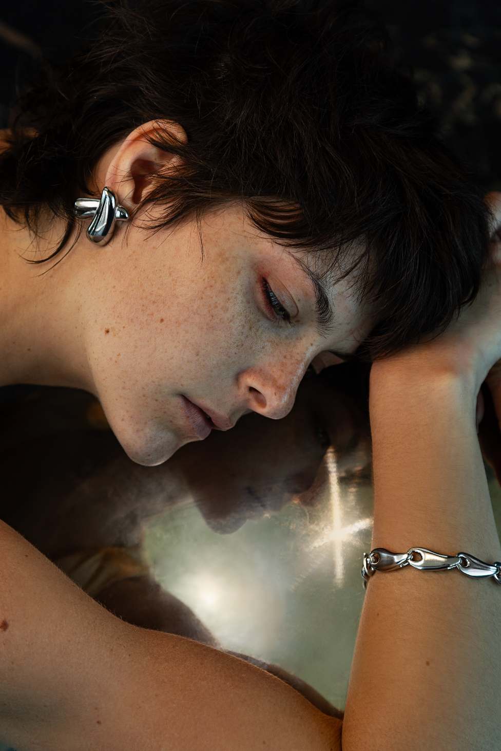 The Grace Link: Sculptural Organic Chain Bracelet
