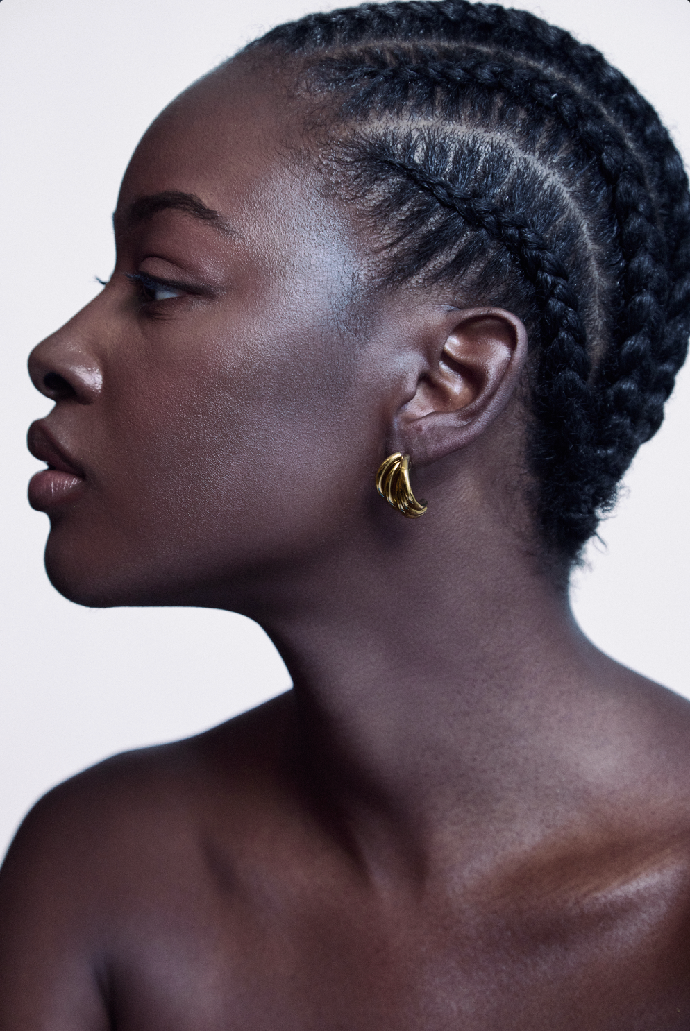 French Vintage Layered Spiral Stud Earrings