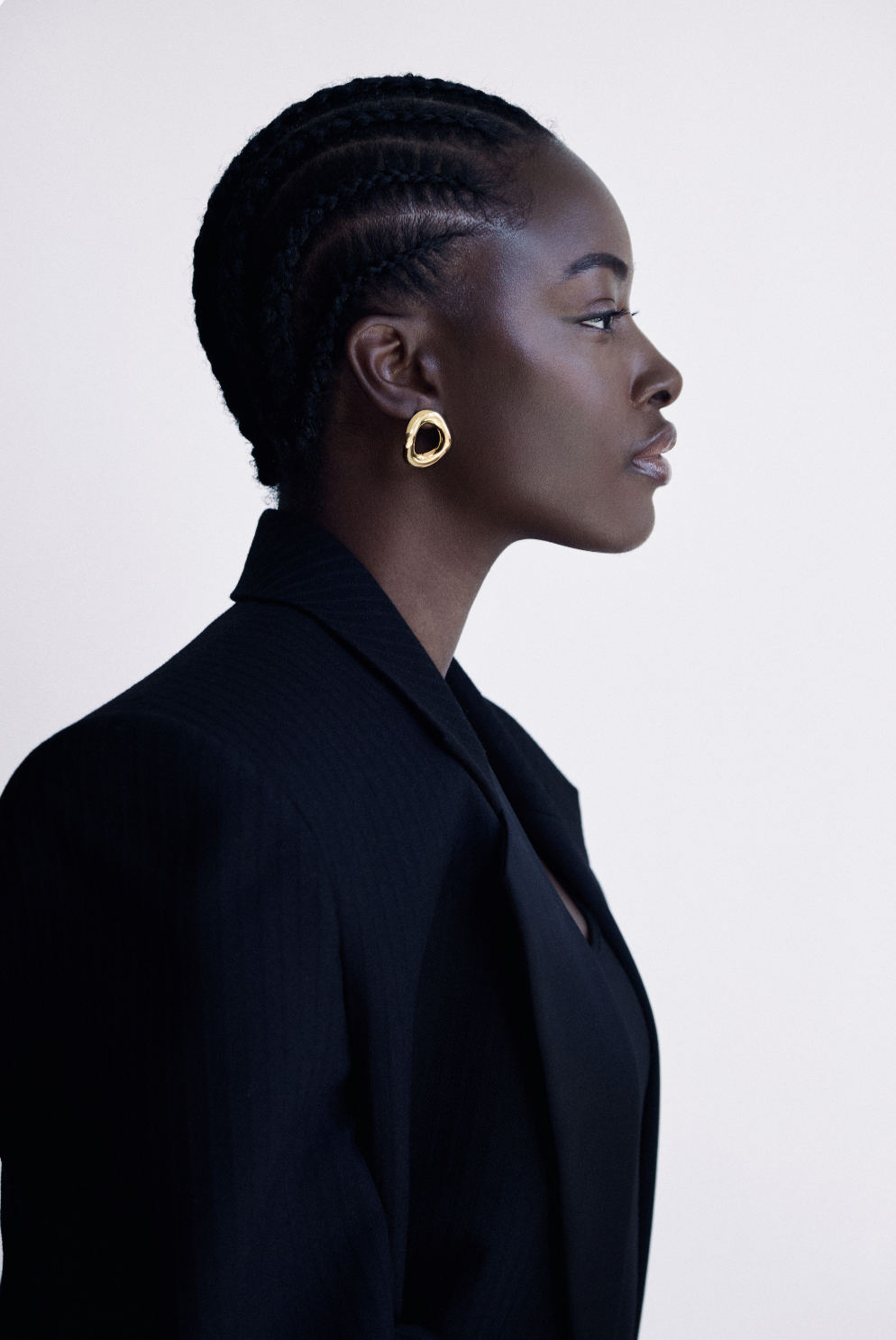 The "Round" Flow Sculptural Earrings – Organic 18K Gold & Silver Toned Art