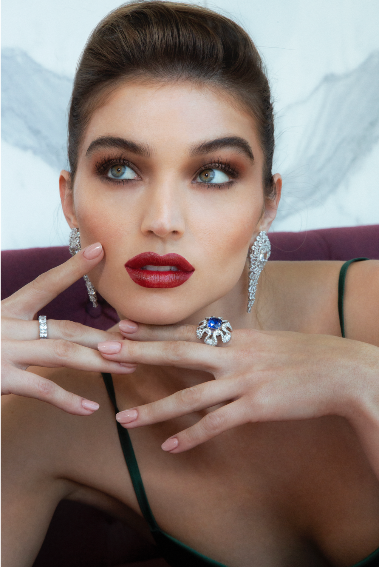 The Lunar Oath: Grand Gala Cascading Earrings