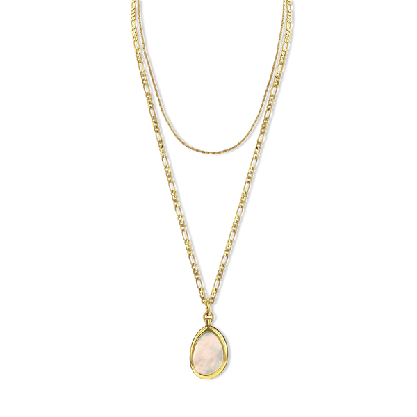 Golden Lumina Mother-of-Pearl Necklace