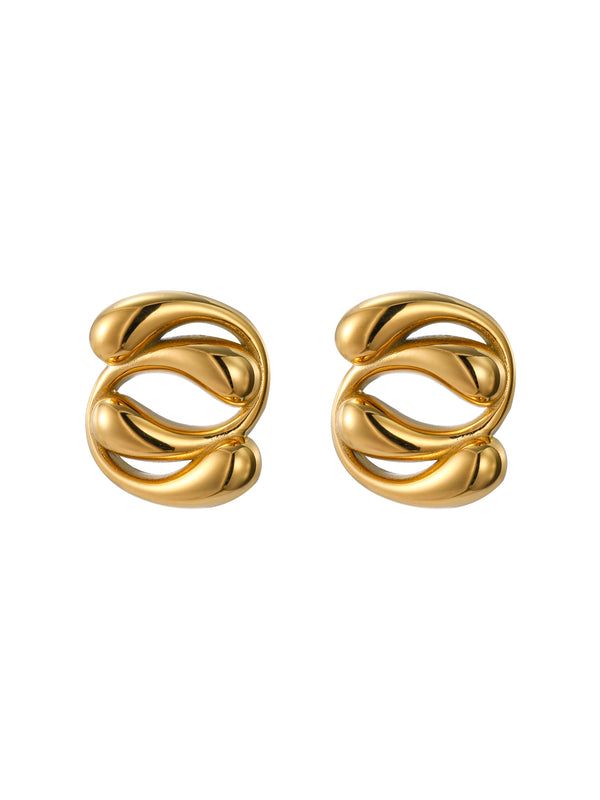 Dazzle Dream---Wavy Line Earrings