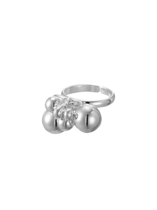 Dazzle Dream---Grape-grained sterling Silver Ring