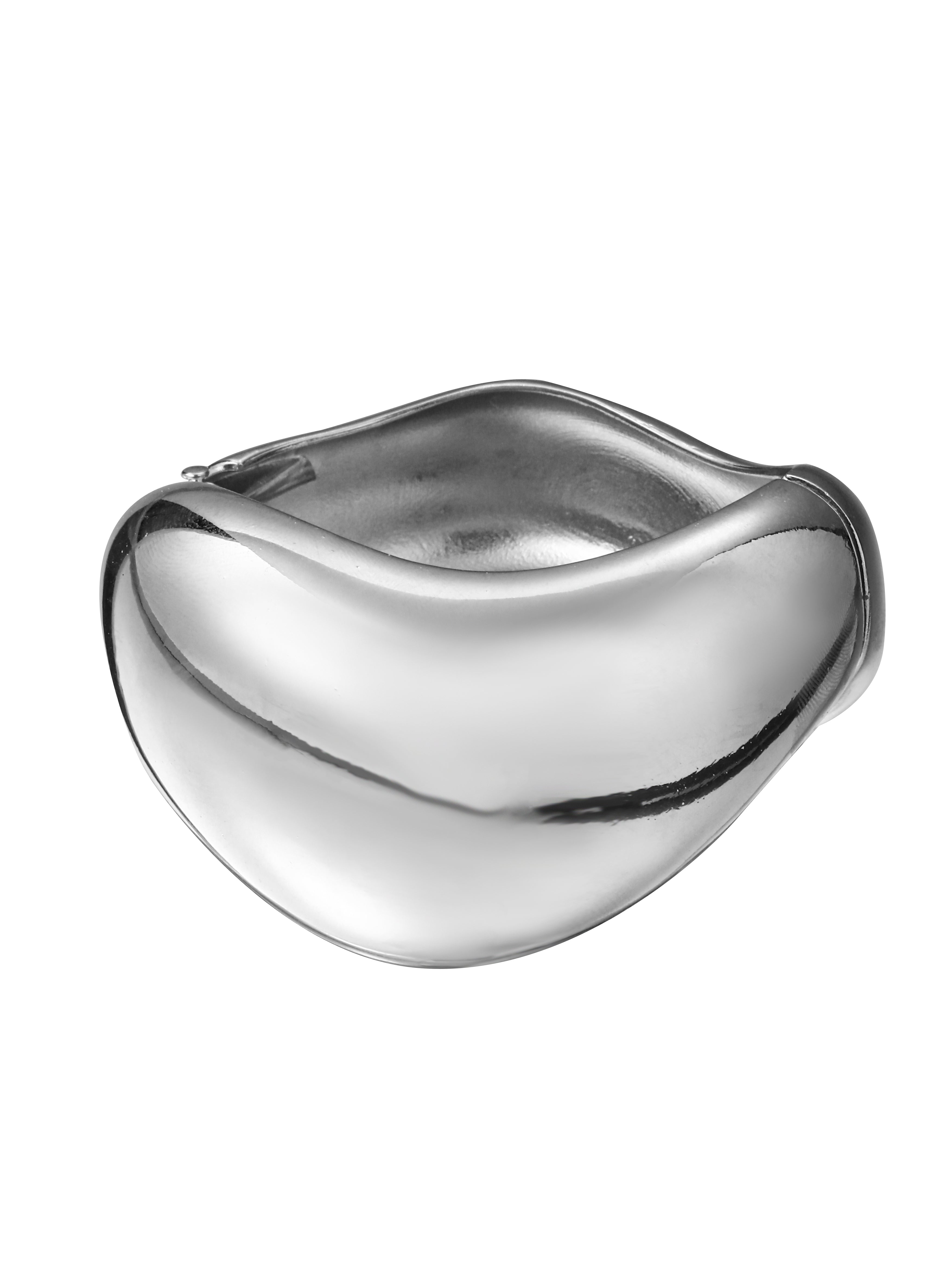 La Nonna: Sculptural Organic Bold Cuff - Luxury Gold & Silver Baroque Statement Bangle