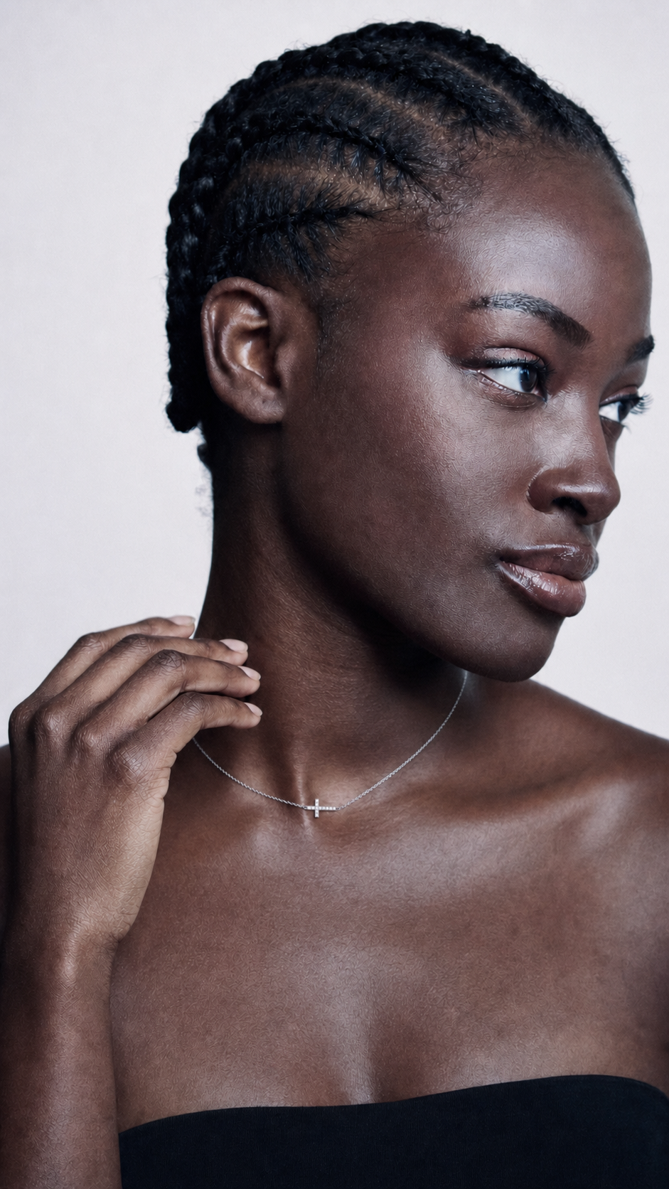 Bel Air Pavé Cross Necklace