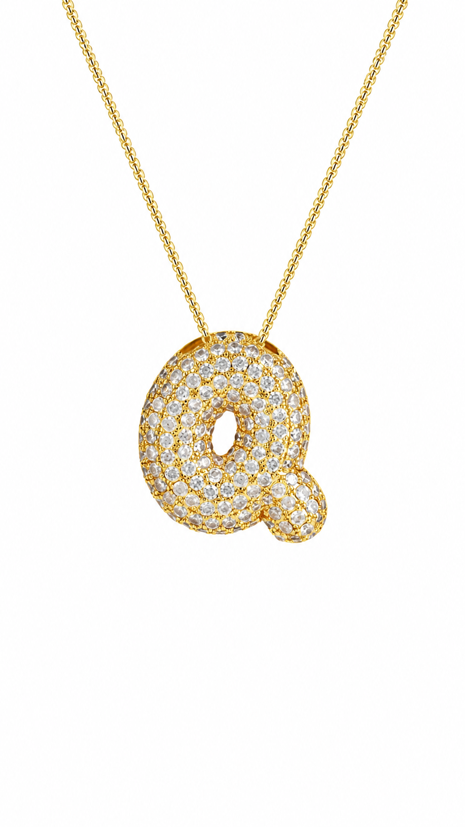 Palisades Pavé Initial Necklace