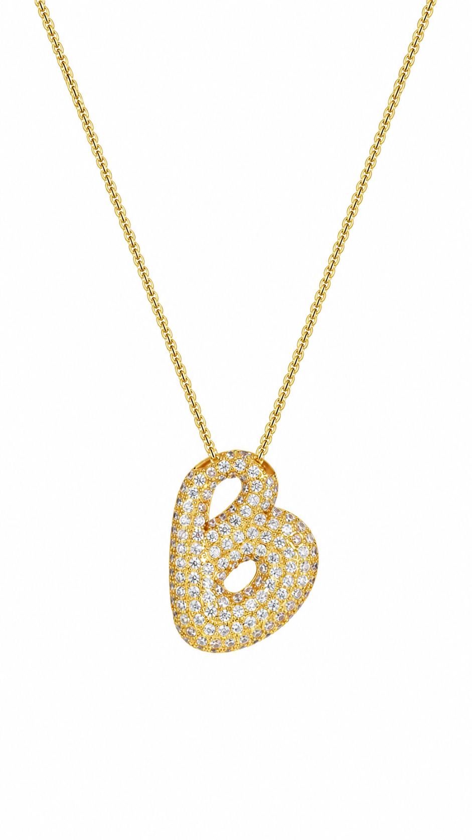 Palisades Pavé Initial Necklace