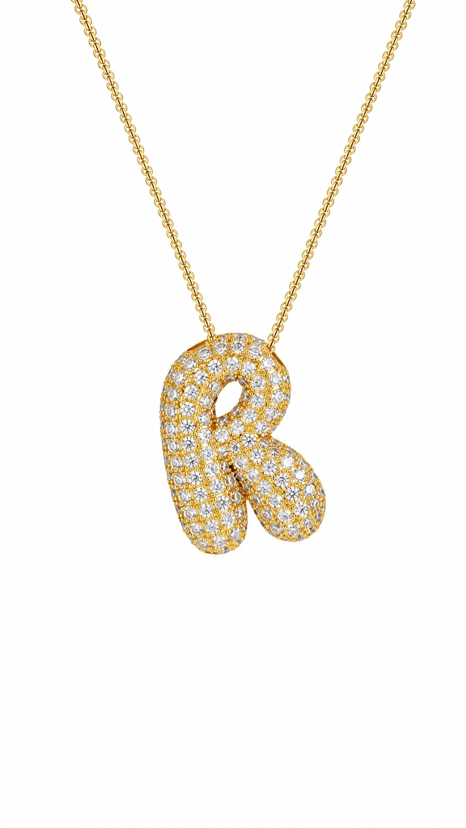 Palisades Pavé Initial Necklace