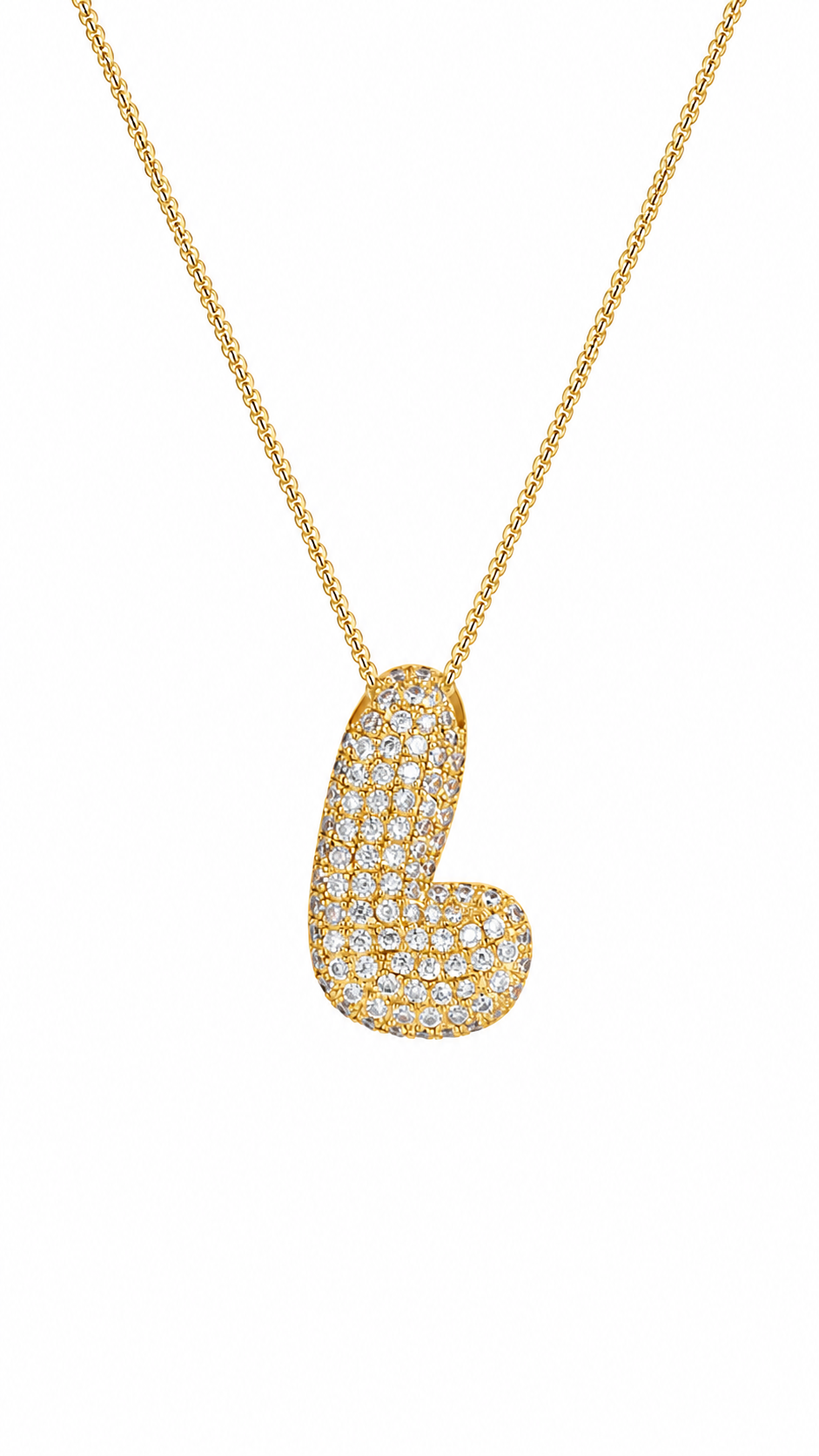 Palisades Pavé Initial Necklace