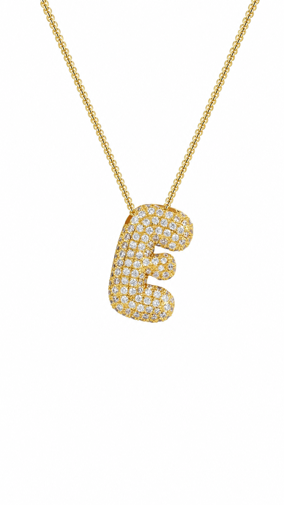 Palisades Pavé Initial Necklace