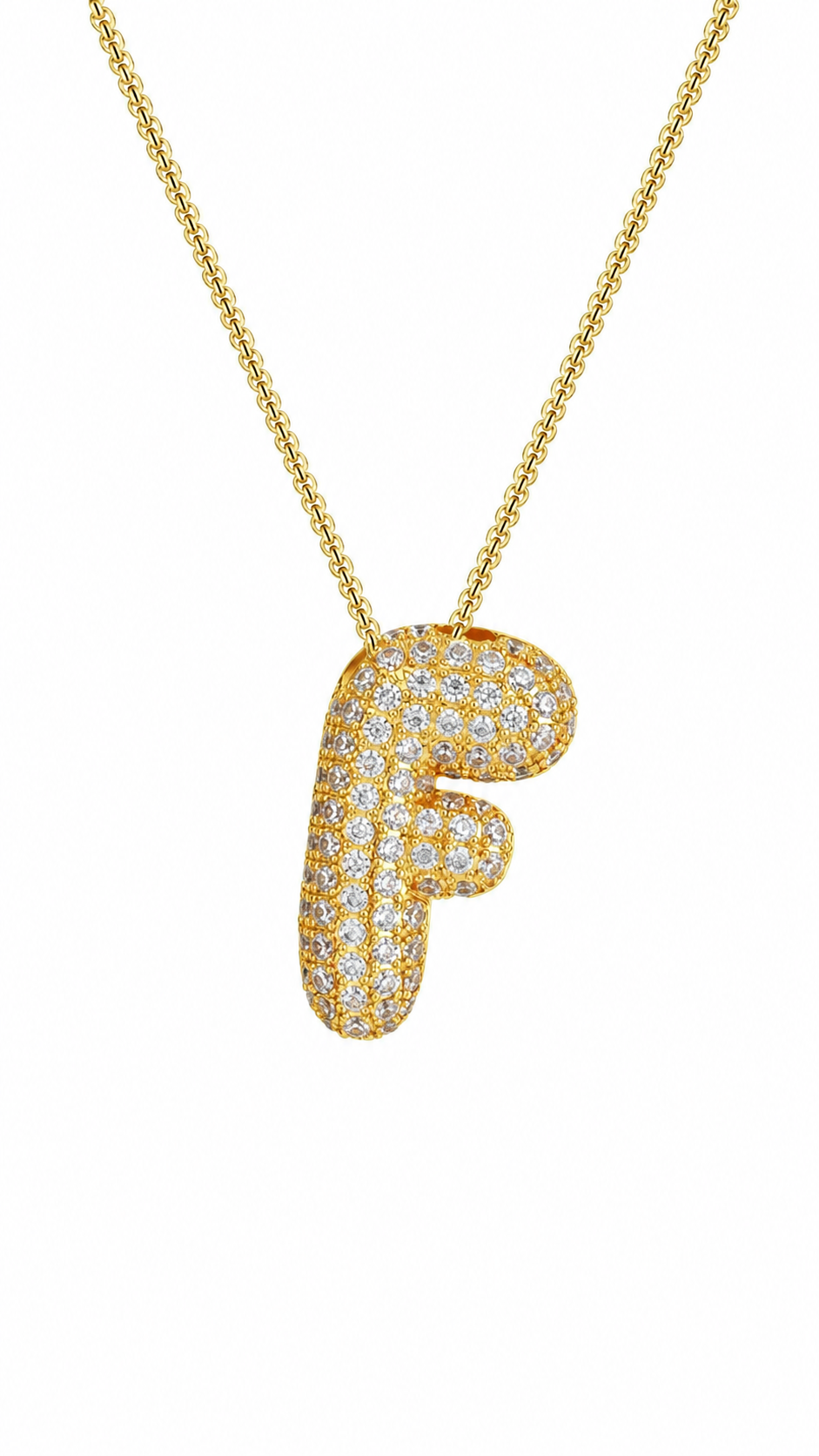 Palisades Pavé Initial Necklace