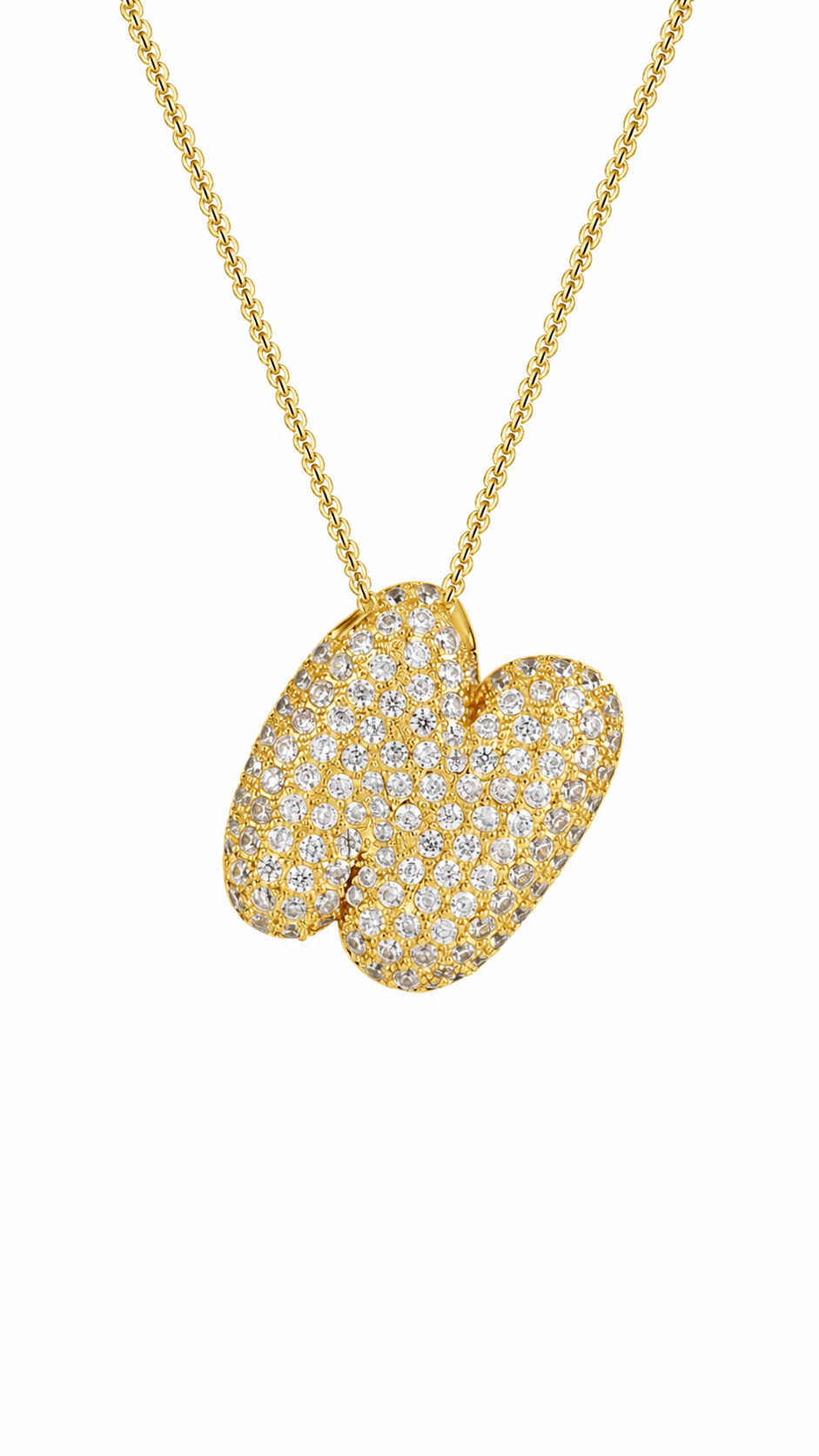 Palisades Pavé Initial Necklace