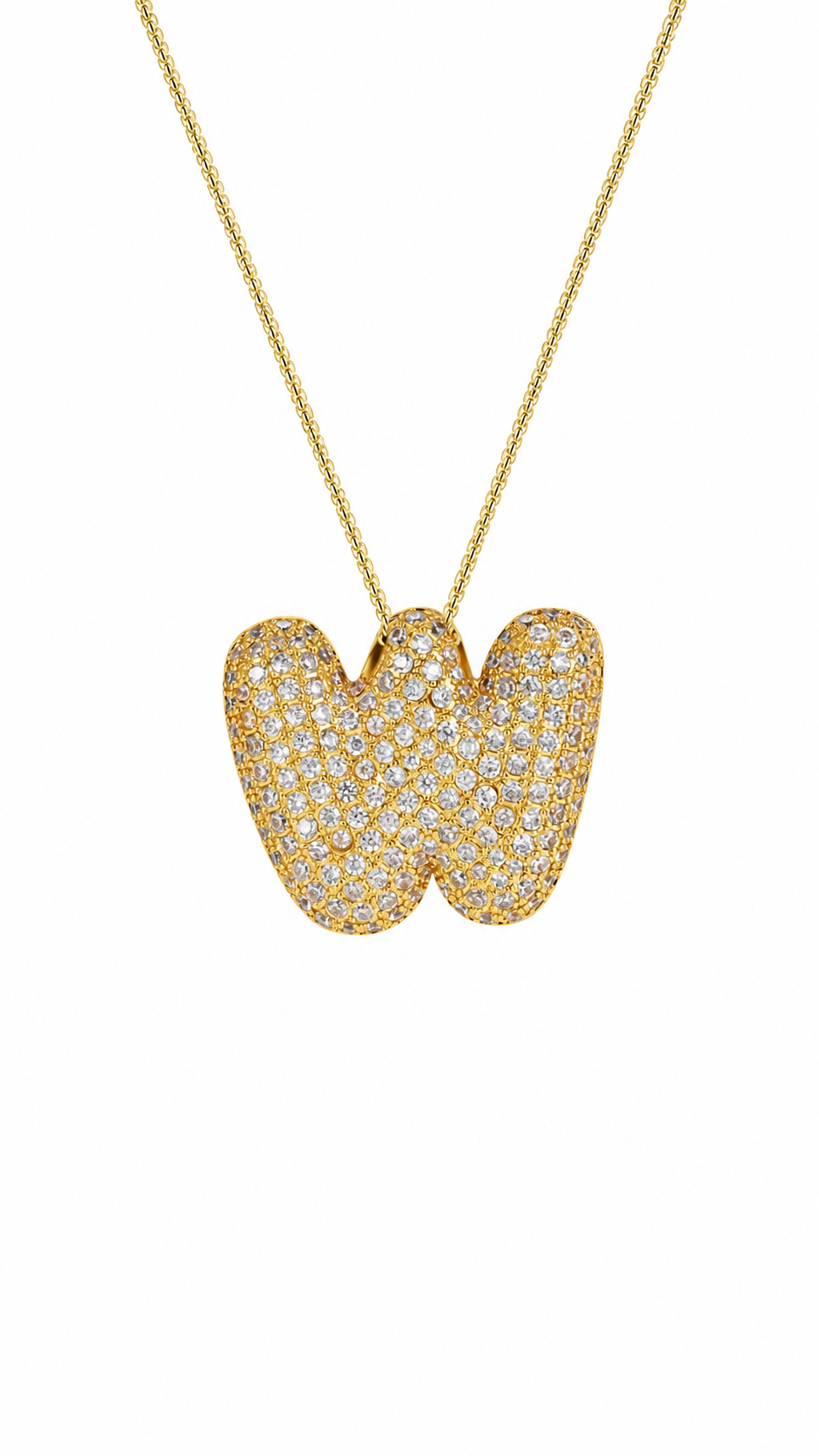 Palisades Pavé Initial Necklace