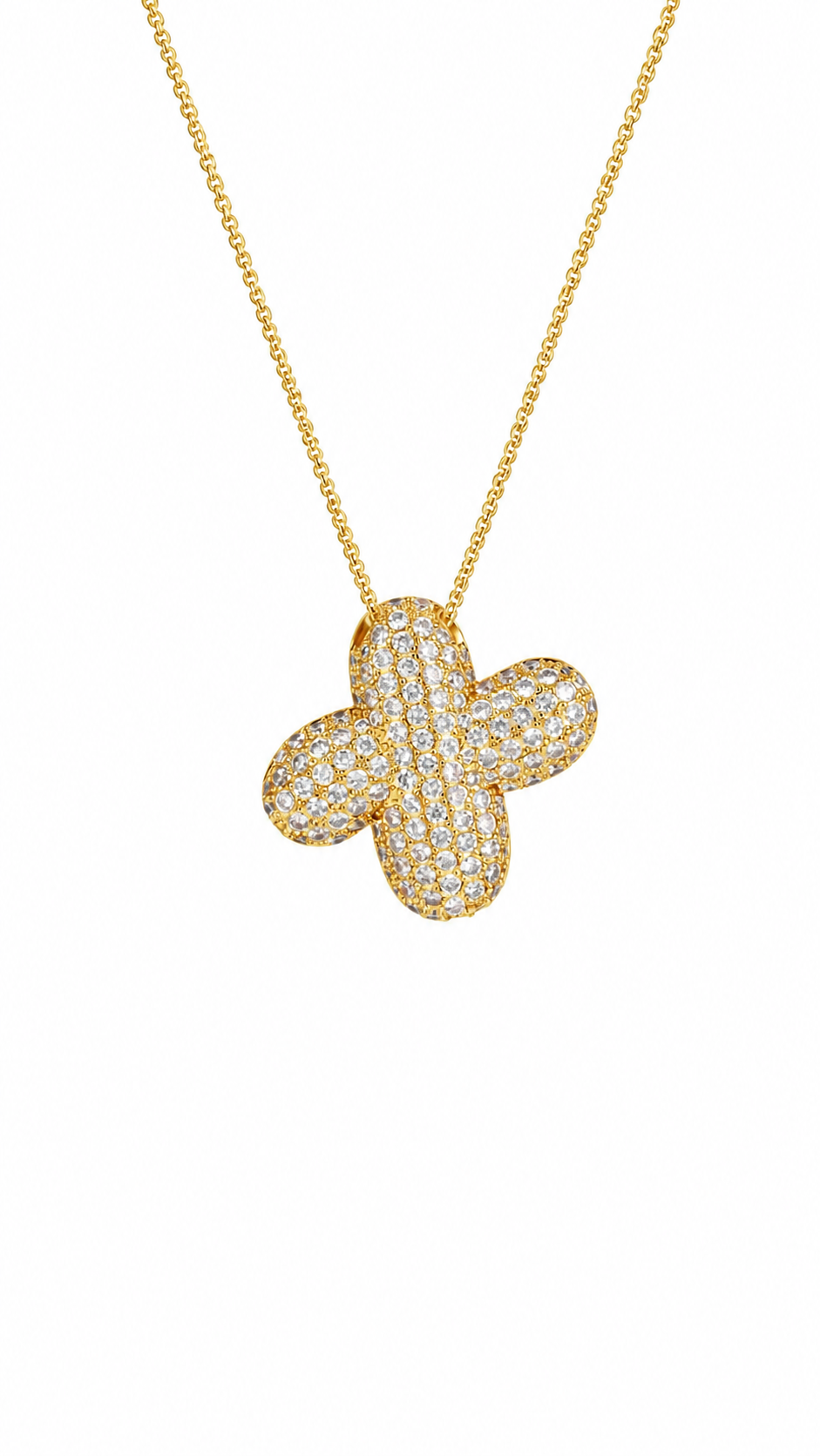 Palisades Pavé Initial Necklace
