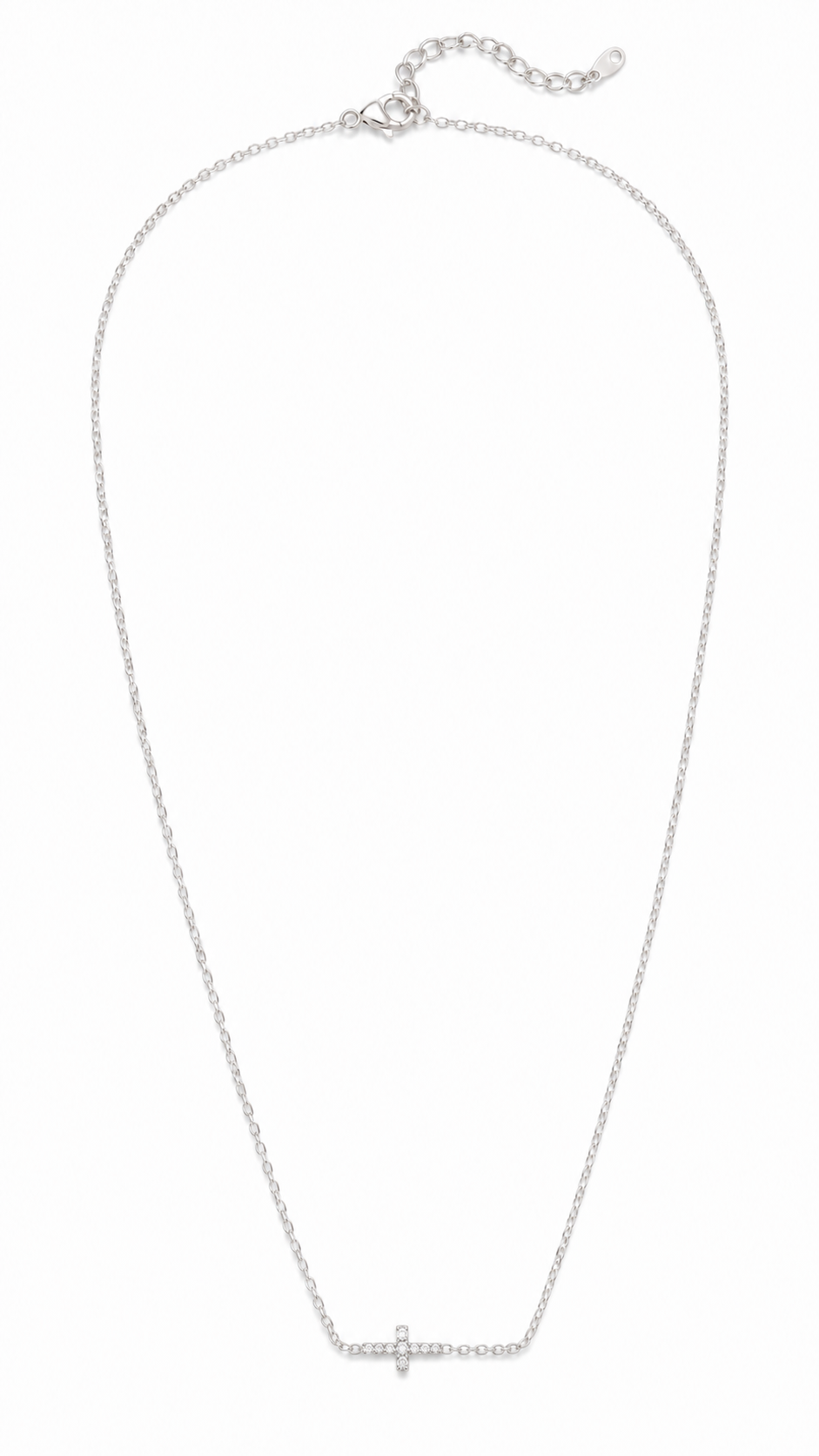 Bel Air Pavé Cross Necklace