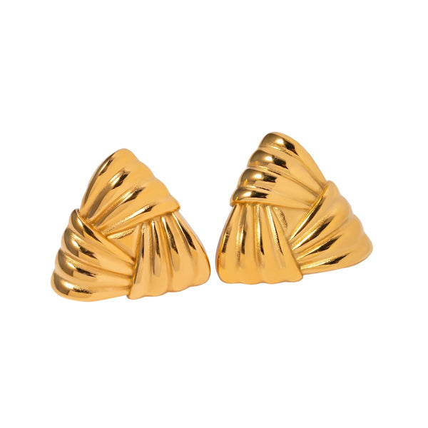 Dazzle Dream----Line Art Triangle Earrings