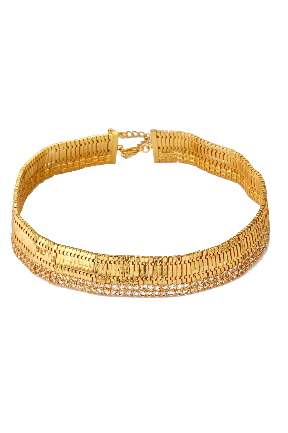 Peacock’s Prayer: Art Nouveau Gilded Statement Choker - Luxury Baroque Collection