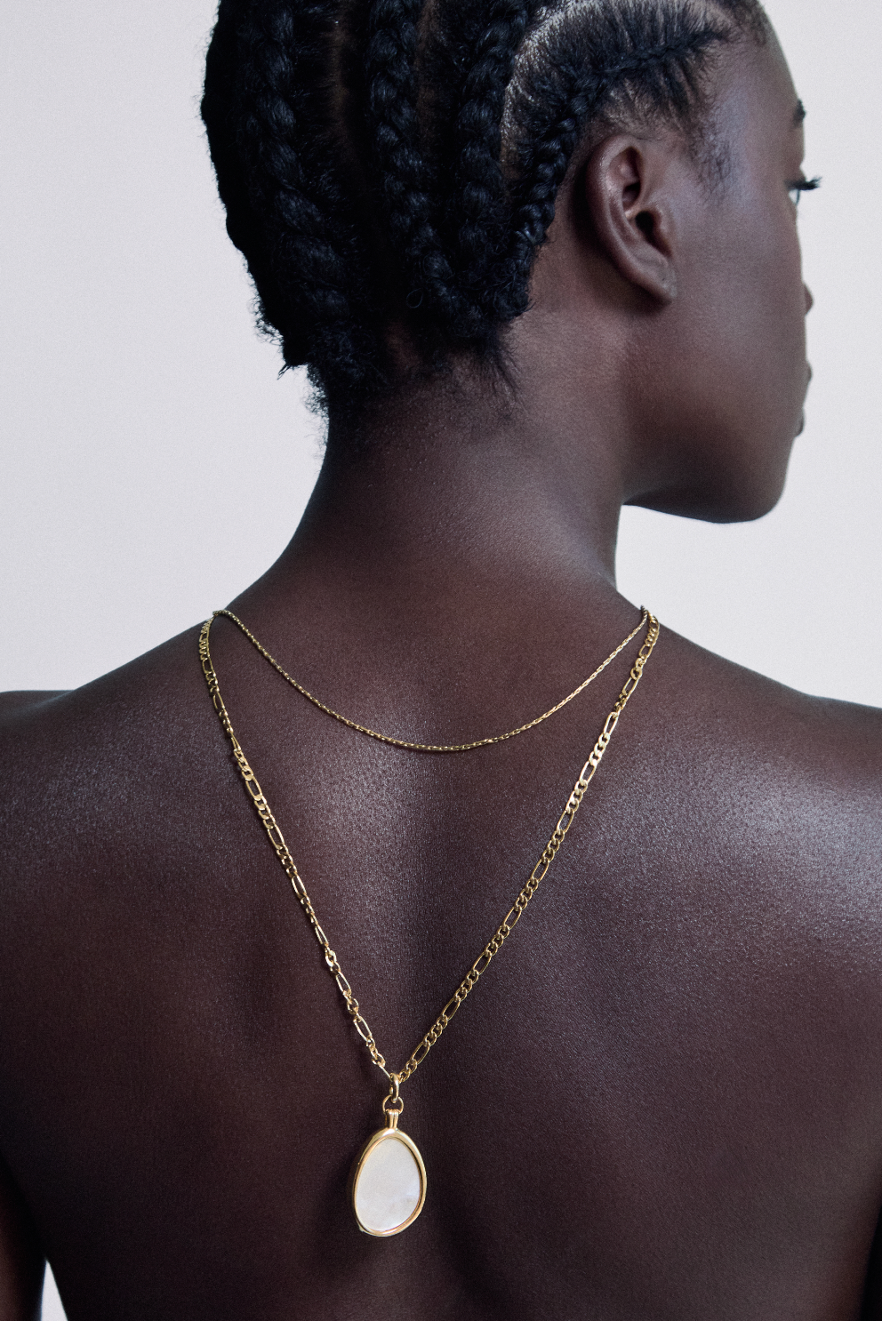 Eternal Teardrop Layered Necklace | 18K Gold Plated Dual-Chain Statement