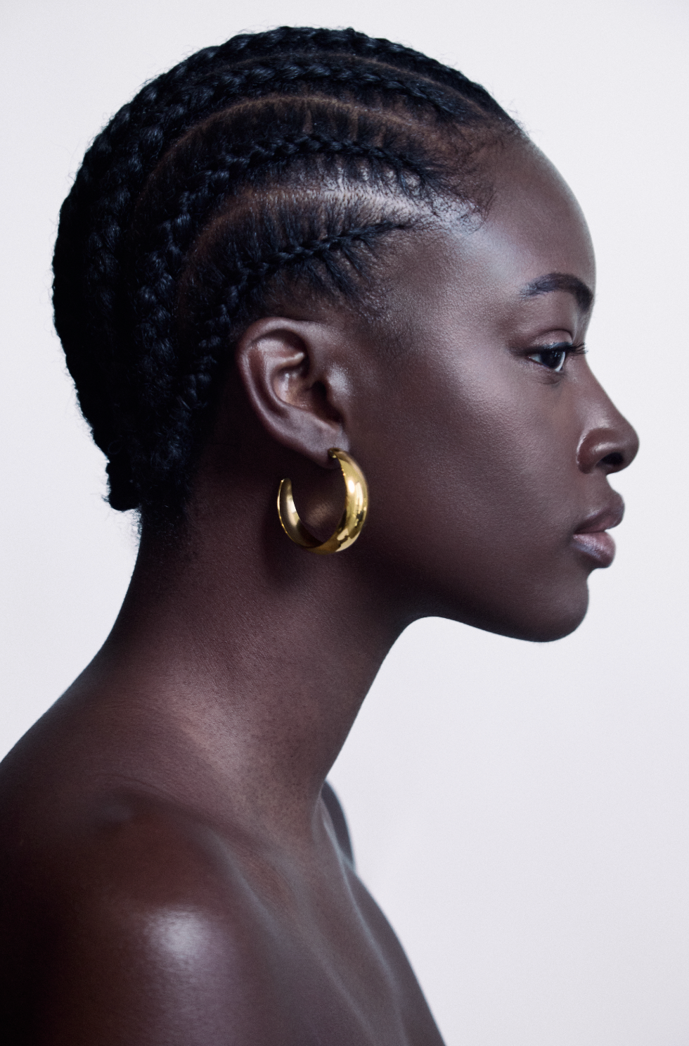 Chunky Bold Hoop Earrings - Polished Gold Finish Statement Hoops