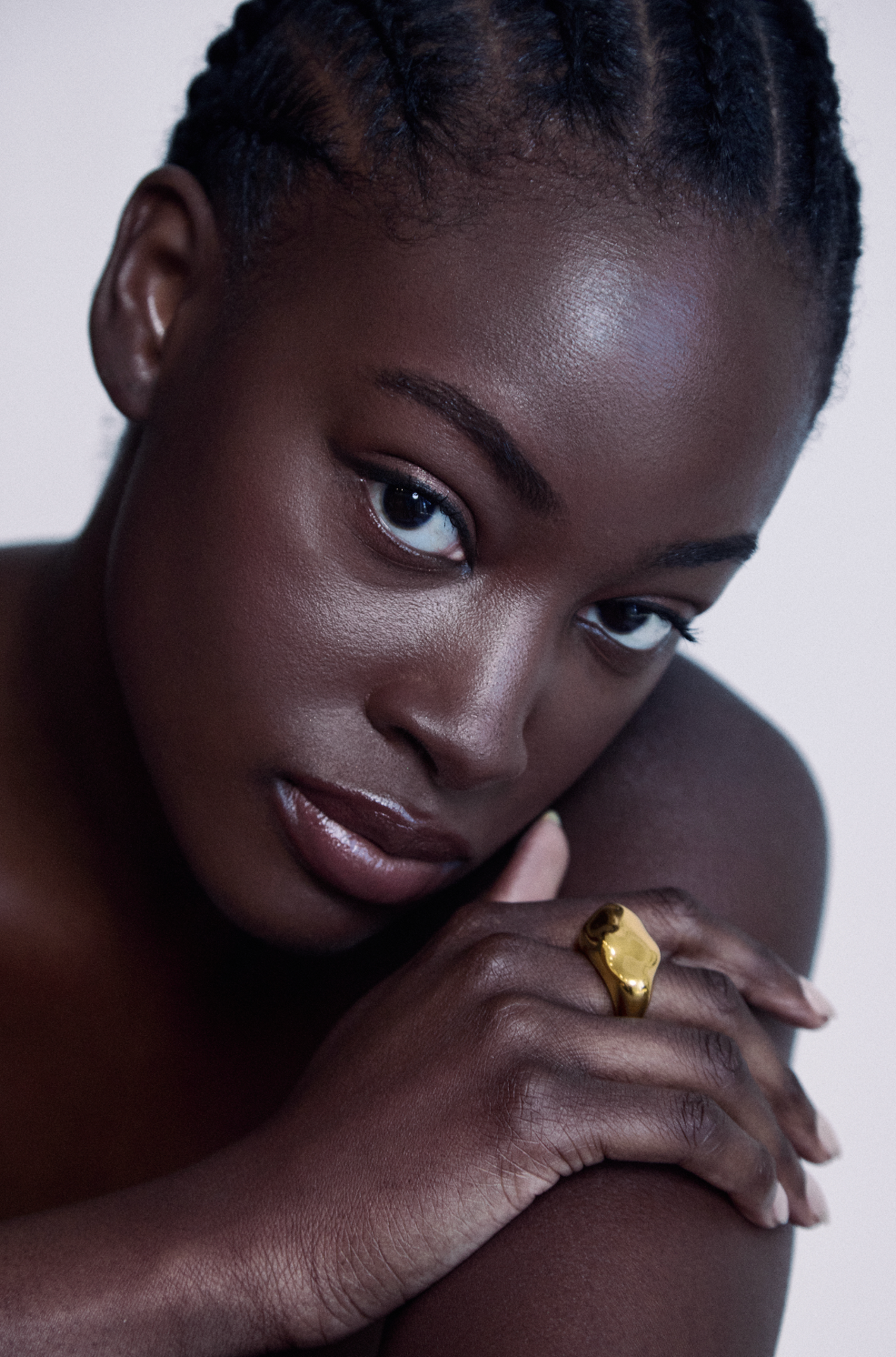 Liquid Gold Abstract Ring | High-Polish Sculptural Statement Piece