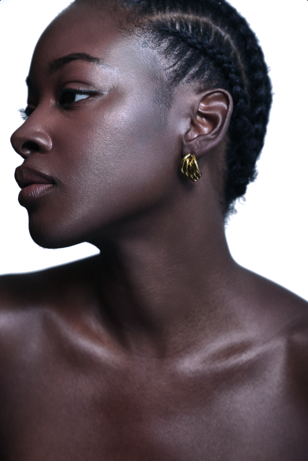 French Vintage Layered Spiral Stud Earrings